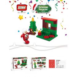 XINH 8915 non  HỘP QUÀ MỪNG GIÁNG SINH BẤT NGỜ 8 KIỂU PHÒNG NGỦ ẤM CÚNG ĐIỀU LÚC NỬA ĐÊM BẾP SƯỞI TRÁI TIM NHẬT KÝ ĐẾM NGƯỢC CÂY THÔNG NOEL RÀO TUYẾT NẰM CÁT THOẢI MÁI ƯỚC bộ đồ chơi xếp lắp ráp ghép mô hình CHRISTMAS SURPRISE 490 khối