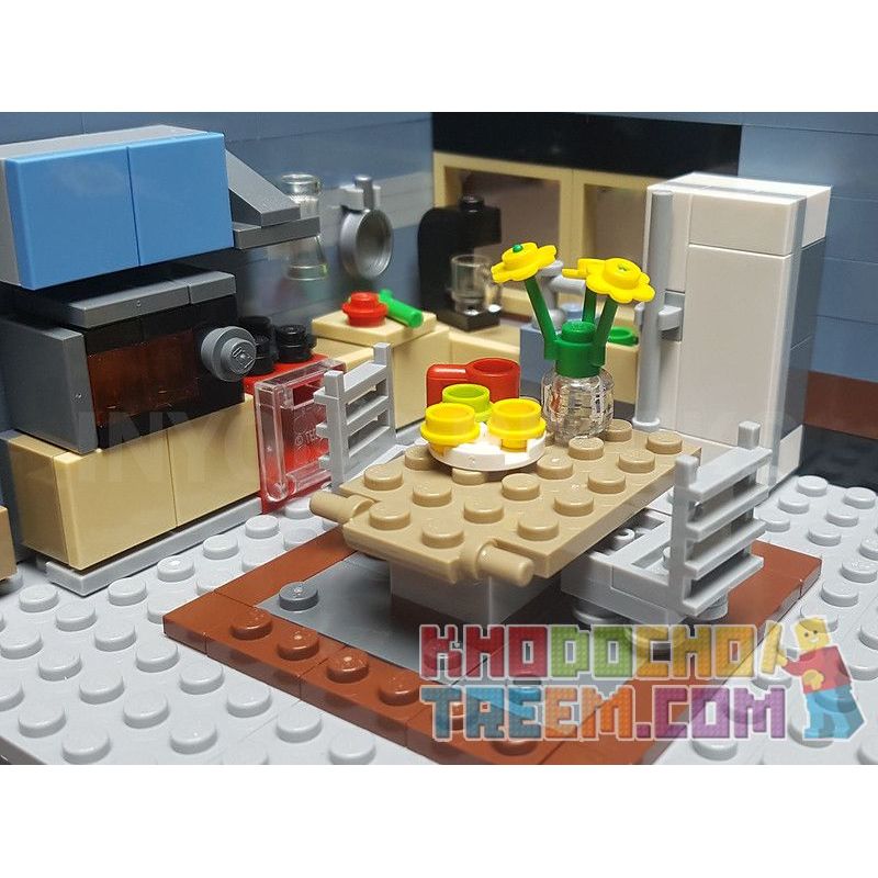 REBRICKABLE MOC-18923 18923 MOC18923 ZHEGAO QL0925 0925 non  HIỆU SÁCH (TRONG BỘ 10218 CỬA HÀNG THÚ CƯNG) bộ đồ chơi xếp lắp ráp ghép mô hình Modular Buildings BOOK SHOP Mô Hình Nhà Cửa 1969 khối