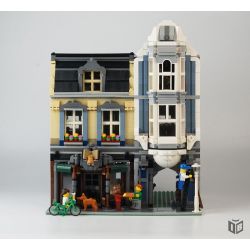 REBRICKABLE MOC-18923 18923 MOC18923 ZHEGAO QL0925 0925 non  HIỆU SÁCH (TRONG BỘ 10218 CỬA HÀNG THÚ CƯNG) bộ đồ chơi xếp lắp ráp ghép mô hình Modular Buildings BOOK SHOP Mô Hình Nhà Cửa 1969 khối