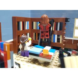REBRICKABLE MOC-18923 18923 MOC18923 ZHEGAO QL0925 0925 non  HIỆU SÁCH (TRONG BỘ 10218 CỬA HÀNG THÚ CƯNG) bộ đồ chơi xếp lắp ráp ghép mô hình Modular Buildings BOOK SHOP Mô Hình Nhà Cửa 1969 khối