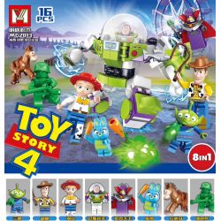 MINGER MG2013 2013 non  8 NGƯỜI NGOÀI HÀNH TINH BA MẮT MINIFIGURE HU DI TRISS BUZZ LIGHTYEAR KING SOK RABBIT BROTHER RED HEART HORSE GREEN SOLDIER bộ đồ chơi xếp lắp ráp ghép mô hình Toy Story TOY STORY 4 Câu Chuyện Đồ Chơi 261 khối