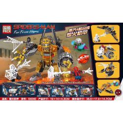 PRCK 64040 non  MOLTEN MECH 4 KẾT HỢP bộ đồ chơi xếp lắp ráp ghép mô hình Super Heroes Siêu Nhân Anh Hùng 326 khối