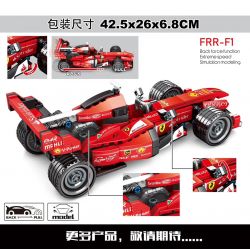 SEMBO 701351 non  PHIÊN BẢN ĐUA PHƯƠNG TRÌNH FERRARI FRR-F1 bộ đồ chơi xếp lắp ráp ghép mô hình Speed Champions Racing Cars Đua Xe Công Thức 310 khối