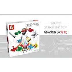 SEMBO 103245 non  VUA LỢN bộ đồ chơi xếp lắp ráp ghép mô hình Transformers Robot Đại Chiến Người Máy Biến Hình 747 khối