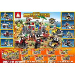 666 66021 non  BATTLE OF THE JEDI 8 MÔ HÌNH bộ đồ chơi xếp lắp ráp ghép mô hình Pubg Battlegrounds BATTLEGROUNES Bắn Súng 366 khối