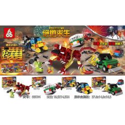 666 66004 non  4 NĂM TRẬN CHIẾN THÚ bộ đồ chơi xếp lắp ráp ghép mô hình Movie & Game Phim Và Trò Chơi 408 khối