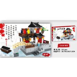 WOMA C0330 0330 non  XÂY DỰNG XƯỞNG VẢI 5 KIỂU KHU DÂN CƯ TRƯỜNG CAO ĐẲNG NHÀ THUỐC BƯU ĐIỆN bộ đồ chơi xếp lắp ráp ghép mô hình Mini Modular JIANGNAN Đường Phố Thu Nhỏ 1537 khối