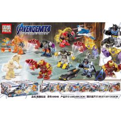 PRCK 64048 non  ANH HÙNG CHIẾN ĐẤU CHO NGƯỜI LỚN 8 MÔ HÌNH bộ đồ chơi xếp lắp ráp ghép mô hình Super Heroes AVENGERS 4 Siêu Nhân Anh Hùng