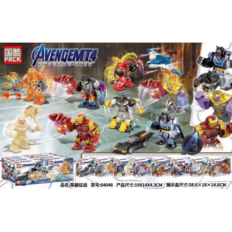 PRCK 64048 non  ANH HÙNG CHIẾN ĐẤU CHO NGƯỜI LỚN 8 MÔ HÌNH bộ đồ chơi xếp lắp ráp ghép mô hình Super Heroes AVENGERS 4 Siêu Nhân Anh Hùng