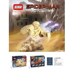 XINH 9011 non  BỐN YẾU TỐ HÌNH LỚN bộ đồ chơi xếp lắp ráp ghép mô hình Super Heroes Siêu Nhân Anh Hùng 166 khối
