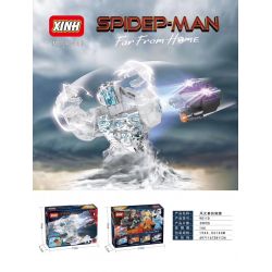 XINH 9011 non  BỐN YẾU TỐ HÌNH LỚN bộ đồ chơi xếp lắp ráp ghép mô hình Super Heroes Siêu Nhân Anh Hùng 166 khối