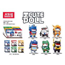 JISI 6864 6859 6860 6861 6862 6863 non  CẬU BÉ ĐẦU VUÔNG 6 KIỂU bộ đồ chơi xếp lắp ráp ghép mô hình Brickheadz Nhân Vật Đầu To