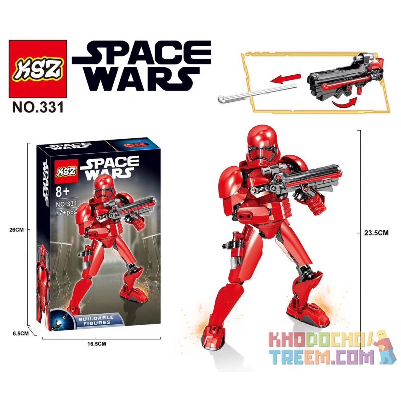 XSZ KSZ 331 non  CƠN BÃO ĐỎ bộ đồ chơi xếp lắp ráp ghép mô hình  Kỹ Thuật Công Nghệ Cao Mô Hình Phương Tiện 331 khối