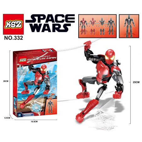 XSZ KSZ 332 non  NGƯỜI NHỆN bộ đồ chơi xếp lắp ráp ghép mô hình  Kỹ Thuật Công Nghệ Cao Mô Hình Phương Tiện 66 khối