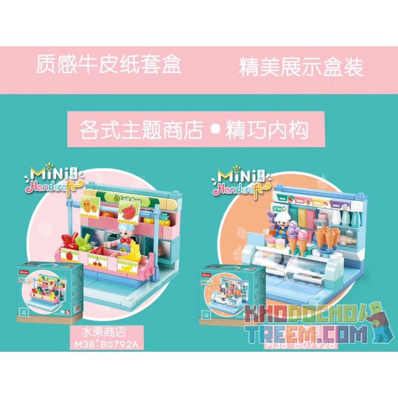 SLUBAN M38-B0792A B0792A 0792A M38B0792A 38-B0792A M38-B0792B B0792B 0792B M38B0792B 38-B0792B M38-B0792C B0792C 0792C M38B0792C 38-B0792C M38-B0792D B0792D 0792D M38B0792D 38-B0792D non  PHỐ ẨM THỰC 4 LOẠI CỬA HÀNG TRÁI CÂY KEM TRÁNG MIỆNG ĐỒ UỐNG bộ đồ chơi xếp lắp ráp ghép mô hình Modular Buildings MINI HANDCRAFT Mô Hình Nhà Cửa