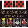 AIPIN 3901 non  SÁCH VỀ CỜ VUA bộ đồ chơi xếp lắp ráp ghép mô hình Super Heroes SUPERHEROE CHESS Siêu Nhân Anh Hùng 1507 khối
