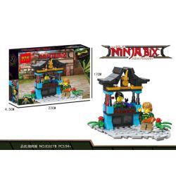 BLX 81617 non  8 LOẠI QUÁN NINJA STREET ĐỒ UỐNG THỊT NƯỚNG CẦU RƯỢU BÚN CHẢ TIỆM LỤA VŨ KHÍ TÒA NHÀ CÂU CÁ bộ đồ chơi xếp lắp ráp ghép mô hình The  Ninjago Movie NINJA BIX Ninja Lốc Xoáy 754 khối