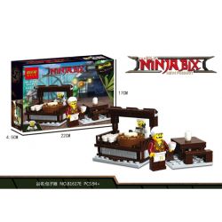 BLX 81617 non  8 LOẠI QUÁN NINJA STREET ĐỒ UỐNG THỊT NƯỚNG CẦU RƯỢU BÚN CHẢ TIỆM LỤA VŨ KHÍ TÒA NHÀ CÂU CÁ bộ đồ chơi xếp lắp ráp ghép mô hình The  Ninjago Movie NINJA BIX Ninja Lốc Xoáy 754 khối