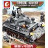 SEMBO 101322 non  XE TĂNG IV CỦA ĐỨC bộ đồ chơi xếp lắp ráp ghép mô hình Empires Of Steel Đế Chế Thép 596 khối