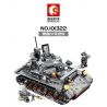 SEMBO 101322 non  XE TĂNG IV CỦA ĐỨC bộ đồ chơi xếp lắp ráp ghép mô hình Empires Of Steel Đế Chế Thép 596 khối