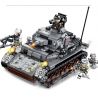 SEMBO 101322 non  XE TĂNG IV CỦA ĐỨC bộ đồ chơi xếp lắp ráp ghép mô hình Empires Of Steel Đế Chế Thép 596 khối