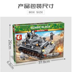 SEMBO 101322 non  XE TĂNG IV CỦA ĐỨC bộ đồ chơi xếp lắp ráp ghép mô hình Empires Of Steel Đế Chế Thép 596 khối
