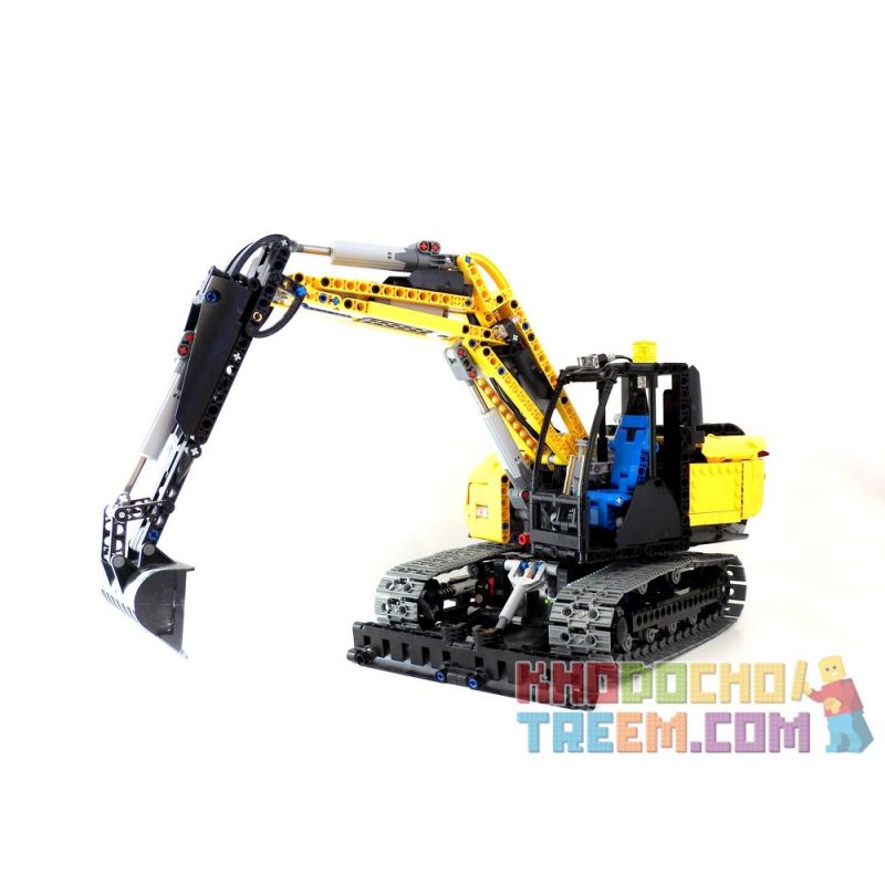 REBRICKABLE MOC-15185 15185 MOC15185 non  MÁY XÚC TRUYỀN ĐỘNG RC bộ đồ chơi xếp lắp ráp ghép mô hình  FULL RC EXCAVATOR POWERED BY BUWIZZ Kỹ Thuật Công Nghệ Cao Mô Hình Phương Tiện 1141 khối