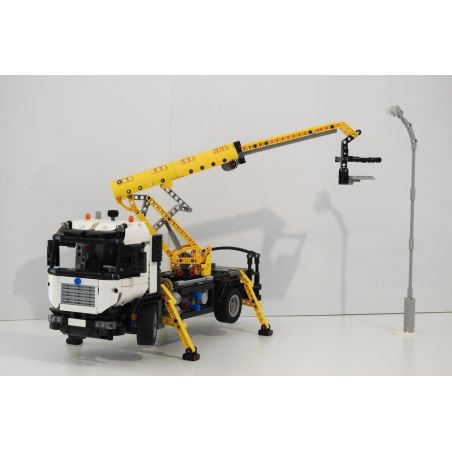 REBRICKABLE MOC-7783 7783 MOC7783 non  XE TẢI ĐIỆN GẮN CẨU bộ đồ chơi xếp lắp ráp ghép mô hình  MOTORIZED CHERRY PICKER Kỹ Thuật Công Nghệ Cao Mô Hình Phương Tiện 1070 khối