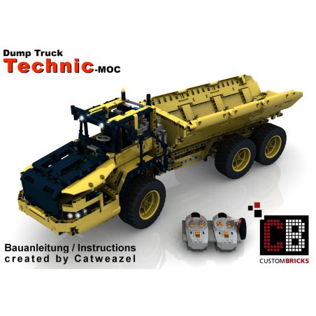 MouldKing 17010 Mould King 17010 REBRICKABLE MOC-8002 8002 MOC8002 non  XE BEN RC bộ đồ chơi xếp lắp ráp ghép mô hình  CUSTOM RC DUMP TRUCK Kỹ Thuật Công Nghệ Cao Mô Hình Phương Tiện 1805 khối