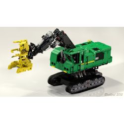 REBRICKABLE MOC-4532 4532 MOC4532 non  MÁY ĐỐN bộ đồ chơi xếp lắp ráp ghép mô hình  FELLER-BUNCHER Kỹ Thuật Công Nghệ Cao Mô Hình Phương Tiện 4508 khối