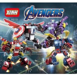 XINH 9010 non  THIẾT BỊ THƯƠNG TIẾC 4 FALCON IRON MAN MÁY CỨU HỘ HẠT TIÊU NHỎ NGƯỜI NHỆN bộ đồ chơi xếp lắp ráp ghép mô hình Super Heroes AVENGERS Siêu Nhân Anh Hùng 714 khối