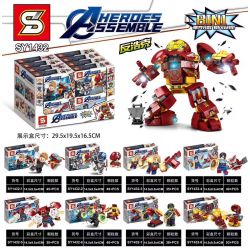 SHENG YUAN SY SY1432 1432 non  KẾT HỢP ANTI-HULK 8 bộ đồ chơi xếp lắp ráp ghép mô hình Super Heroes HEROES ASSEMBLE Siêu Nhân Anh Hùng 336 khối