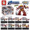 SHENG YUAN SY SY1432 1432 non  KẾT HỢP ANTI-HULK 8 bộ đồ chơi xếp lắp ráp ghép mô hình Super Heroes HEROES ASSEMBLE Siêu Nhân Anh Hùng 336 khối
