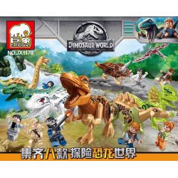 ELEPHANT JX1170 1170 non  8 MÔ HÌNH bộ đồ chơi xếp lắp ráp ghép mô hình Jurassic World DINOSAUR WORLD Thế Giới Khủng Long