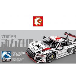 SEMBO 701023 non  AUDI R8 bộ đồ chơi xếp lắp ráp ghép mô hình  AUDI SPORT R8 Kỹ Thuật Công Nghệ Cao Mô Hình Phương Tiện 2768 khối