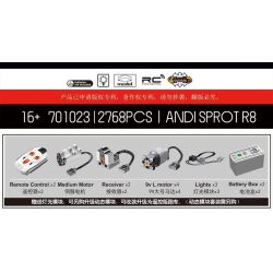 SEMBO 701023 non  AUDI R8 bộ đồ chơi xếp lắp ráp ghép mô hình  AUDI SPORT R8 Kỹ Thuật Công Nghệ Cao Mô Hình Phương Tiện 2768 khối