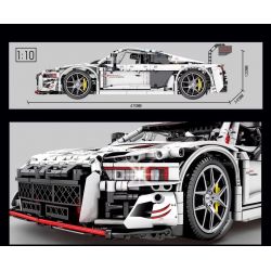 SEMBO 701023 non  AUDI R8 bộ đồ chơi xếp lắp ráp ghép mô hình  AUDI SPORT R8 Kỹ Thuật Công Nghệ Cao Mô Hình Phương Tiện 2768 khối