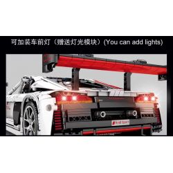 SEMBO 701023 non  AUDI R8 bộ đồ chơi xếp lắp ráp ghép mô hình  AUDI SPORT R8 Kỹ Thuật Công Nghệ Cao Mô Hình Phương Tiện 2768 khối