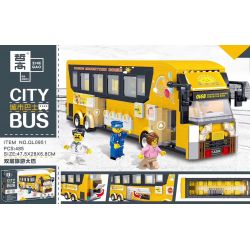 ZHEGAO QL0951 0951 non  XE BUÝT DU LỊCH HAI TẦNG bộ đồ chơi xếp lắp ráp ghép mô hình City CITYBUS Thành Phố 485 khối