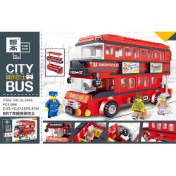 JUN DA LONG TOYS JDLT 9561 ZHEGAO QL0950 0950 non  XE BUÝT HAI TẦNG BRT bộ đồ chơi xếp lắp ráp ghép mô hình City CITYBUS Thành Phố 398 khối