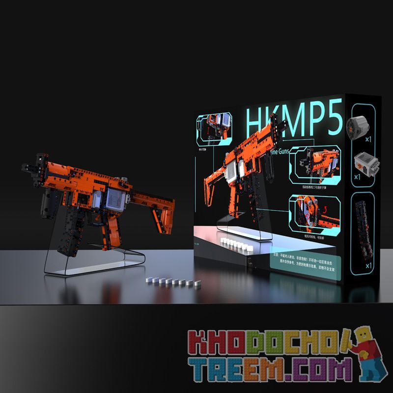 GEJIA 49010 MouldKing 14001 Mould King 14001 QIZHILE 86004 86005 41017 41018 REBRICKABLE MOC-29369 29369 MOC29369 TECHNOLOGY ATTACK Q2880 2880 ZHEGAO QL0450 0450 non  SÚNG TIỂU LIÊN NỔ ĐIỆN HK MP5 MLI bộ đồ chơi xếp lắp ráp ghép mô hình  WARFRONT MP5 SUBMACHINE GUN Kỹ Thuật Công Nghệ Cao Mô Hình Phương Tiện 642 khối