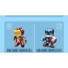 SLUBAN M38-B0761J B0761J 0761J M38B0761J 38-B0761J non  ĐỘI TRƯỞNG MỸ bộ đồ chơi xếp lắp ráp ghép mô hình Marvel Super Heroes QBRICKS Siêu Anh Hùng Marvel 179 khối