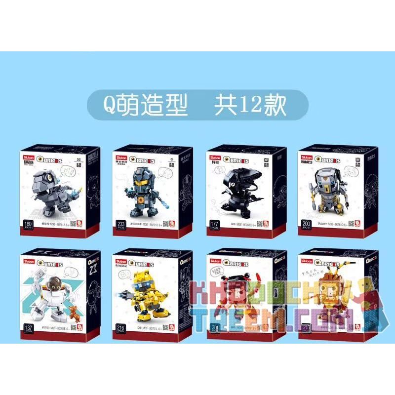 SLUBAN M38-B0761K B0761K 0761K M38B0761K 38-B0761K non  PHIÊN BẢN Q CỦA OPTIMUS PRIME bộ đồ chơi xếp lắp ráp ghép mô hình Brickheadz QBRICKS Nhân Vật Đầu To 212 khối
