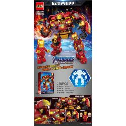 JLB 3D131-1 non  MÁY CHỐNG HẮC bộ đồ chơi xếp lắp ráp ghép mô hình Super Heroes AVENGERS STEEL MECHA Siêu Nhân Anh Hùng 765 khối