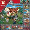 SX 2016 non  KHỦNG LONG BẠO CHÚA CHẠY TRỐN 4IN1 bộ đồ chơi xếp lắp ráp ghép mô hình Jurassic World Thế Giới Khủng Long 811 khối