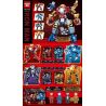 DOUDOU 2002-1 2002-2 2002-3 2002-4 non  SỰ KẾT HỢP GIỮA IRON MAN SUPER MECH 4 bộ đồ chơi xếp lắp ráp ghép mô hình Super Heroes Siêu Nhân Anh Hùng 716 khối
