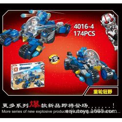 SX 4016 non  SỰ KẾT HỢP CỦA 4 NGƯỜI BẢO VỆ BÓNG TỐI NGÔI SAO XOẮN ỐC MÁY BAY CHIẾN ĐẤU ĐÊM BÁNH XE HẠNG NẶNG HOANG DÃ bộ đồ chơi xếp lắp ráp ghép mô hình Marvel Super Heroes AVENGERS 4 Siêu Anh Hùng Marvel 730 khối