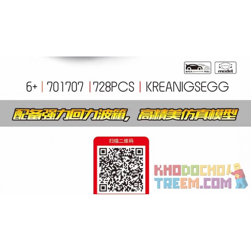 IBLOCK PL-920-148 920-148 PL920-148 SEMBO 701707 SY 8303 non  KIRIGER. bộ đồ chơi xếp lắp ráp ghép mô hình Speed Champions Racing Cars KOENIGSEGG Đua Xe Công Thức 728 khối