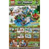 PRCK 63008 non  VINAYA GLACIER PARADISE 4 TỔ HỢP bộ đồ chơi xếp lắp ráp ghép mô hình Minecraft MY WORLD Game Xây Dựng 685 khối