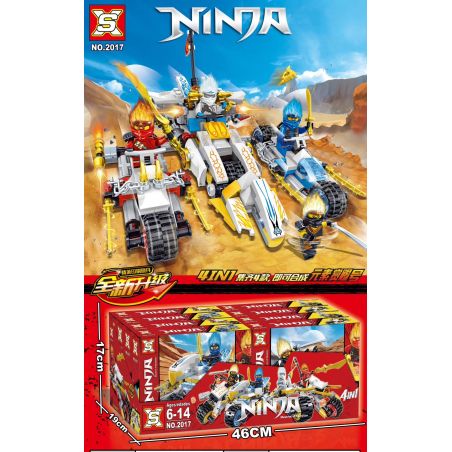 SX 2017 non  PHẦN THƯỞNG NGUYÊN TỐ SỐ 4 MÔ TÔ KẾT HỢP JAY-LEILONG MOTORS KOU-OFF-ROAD KAI-BLADE ZAN-TI bộ đồ chơi xếp lắp ráp ghép mô hình The  Ninjago Movie Ninja Lốc Xoáy 536 khối
